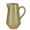 Outlet EDELMAN Pichet en grès vert Nika - Ø 10 x H 21,5 cm