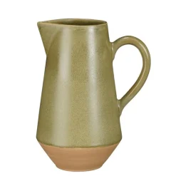 Outlet EDELMAN Pichet en grès vert Nika - Ø 10 x H 21,5 cm