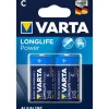 Sale VARTA Piles alcalines C/LR14 Longlife power - Le lot de 2