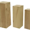 Clearance KAEMINGK Pilier en bois de paulownia T3 - 20 x 20 x H 60 cm
