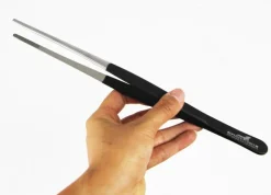 Best REPTILE PLANET Pince pour nourrissage en inox avec manche coloris noir - 25 cm