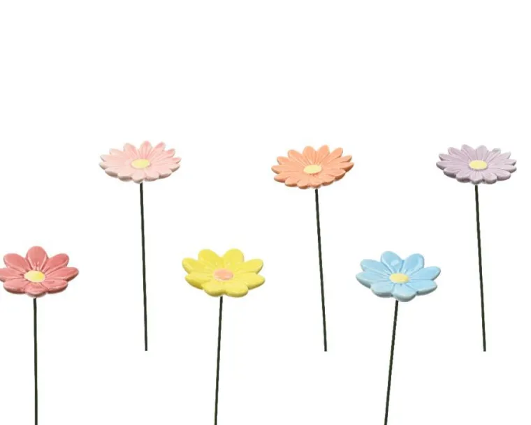 KAEMINGK Pique fleurs coloris multicolore en porcelaine - 6 x 6 x 27 cm