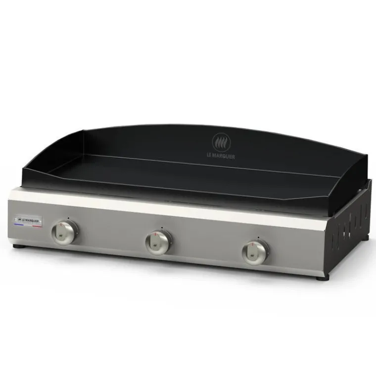 Outlet LE MARQUIER Plancha à gaz en inox mat et fonte émaillée Exclusive Amalia 375