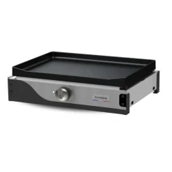 Discount LE MARQUIER Plancha électrique La petite francaise 150 Duo en inox et acier - 53 x 42 x 14,3 cm