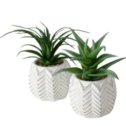 Online BOLTZE Plante artificielle en pot blanc - 14 cm