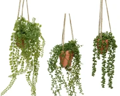 Discount KAEMINGK Plante artificielle verte avec suspension - Ø 10 x H 40 cm
