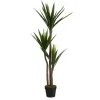 ART FLORAL Plante yucca en pot coloris vert - 150 cm