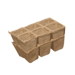 NORTENE Plaques de culture coloris beige 100 % biodégradables Growing Pot x 4 - 15 x 25 cm