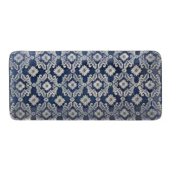 Clearance BASTIDE Plat à cake en grès bleu peint à la main Almada - 36 x 16 cm