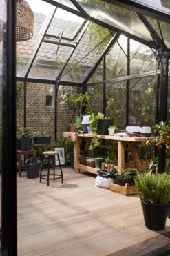 Discount ELHO Plateau de culture coloris living noir Green Basics Allin1 - 18 x 32 x 13,2 cm