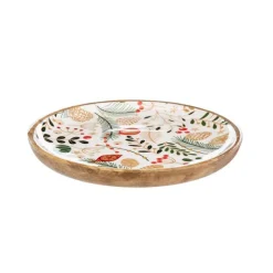 Online Plateau rond en bois de manguier coloris multicolore Sureau – Ø 30 cm
