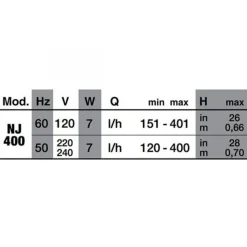 Clearance AQUARIUM SYSTEM Pompe d'aquarium silencieuse, performante, NEWA - modèle New Jet NJ400 - capacité 400L/H