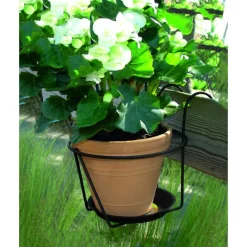 Sale LOUIS MOULIN Porte pot soucoupe avec crochet gris Ø 25 cm