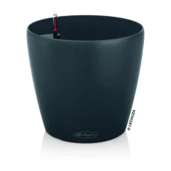 Best LECHUZA Pot à réserve d'eau Classico Gris ardoise Ø.28x H.26 cm