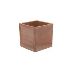 Outlet ANTICOMESTIERE Pot cube Moderne de 7 L en terre cuite 19 x 19 x 19 cm