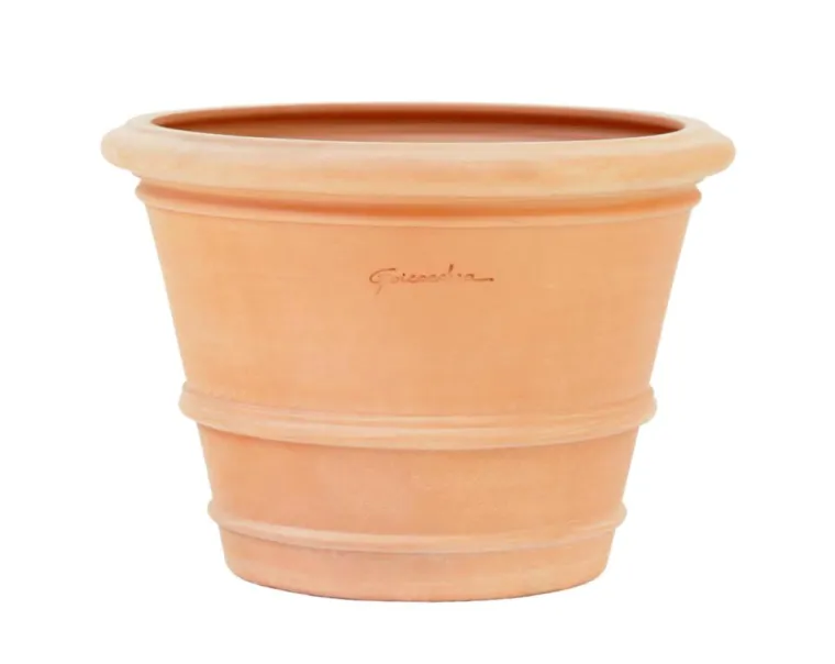Hot POTERIE GOICOECHEA Pot Cuvier Argi coloris rose en terre claire - Ø 50 cm x 37 cm x 26 L