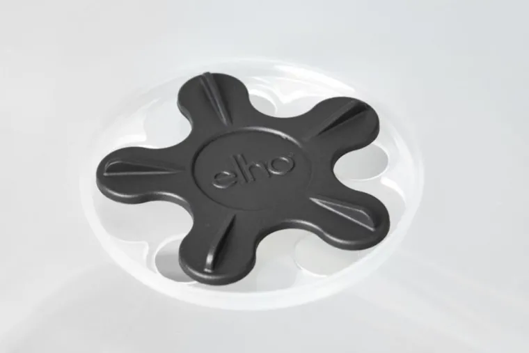 New ELHO Pot de culture carré coloris living noir Green Basics Allin1 - 35 cm