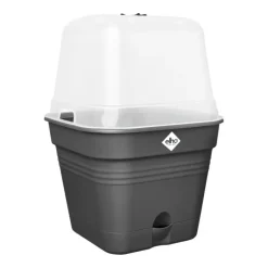 New ELHO Pot de culture carré coloris living noir Green Basics Allin1 - 35 cm