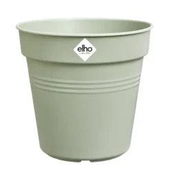New ELHO Pot de culture en polypropylène vert pierre Green basics - Ø 21 x H 19,3 cm