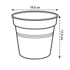 Outlet ELHO Pot de culture Green Basics vert - Ø19 x H17,5