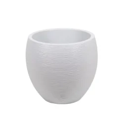 EDA Pot egg Graphit blanc cérusé D50 x H45