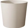 Best EDA Pot en matière recyclée coloris blanc calcaire Poetic Elément conique 8,7 L - Ø 25 x H 24 cm