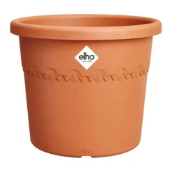 ELHO Pot en plastique recyclé Terra Algarve Cilindro - Ø 40 x H 33 cm