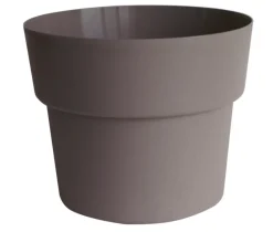 Clearance COCORIPOT Pot en plastique recyclé taupe 2 L - Ø 17 x H 12 cm