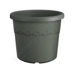 Clearance ELHO Pot en plastique recyclé vert thyme green Algarve Cilindro - Ø 29,2 x H 24,6 cm