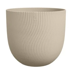 Outlet ELHO Pot en polypropylène beige champignon Sereh Round - Ø 47 x 40,1 cm