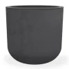 Clearance POETIC Pot en polypropylène coloris gris anthracite Eda Basalt Up - Ø 38,5 x H 36,8 cm