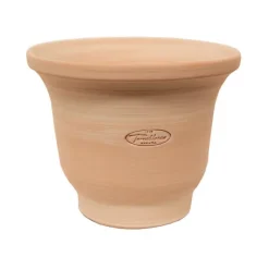Clearance TERRABLANCA Pot en terre cuite claire Campanilla - Ø 24 x H 19 cm