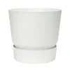 Outlet ELHO Pot Greenville rond de 31 L coloris blanc Ø 40 x H 37 cm