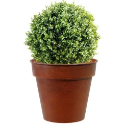 Online DECOLINES Pot horticole en acier peint brun antique Ø 32 x H 28 cm