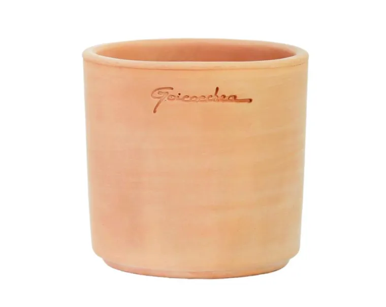 Best POTERIE GOICOECHEA Pot Petit Cylindre coloris rose en terre claire - Ø 8,5 cm x 8,5 cm x 0,300 L