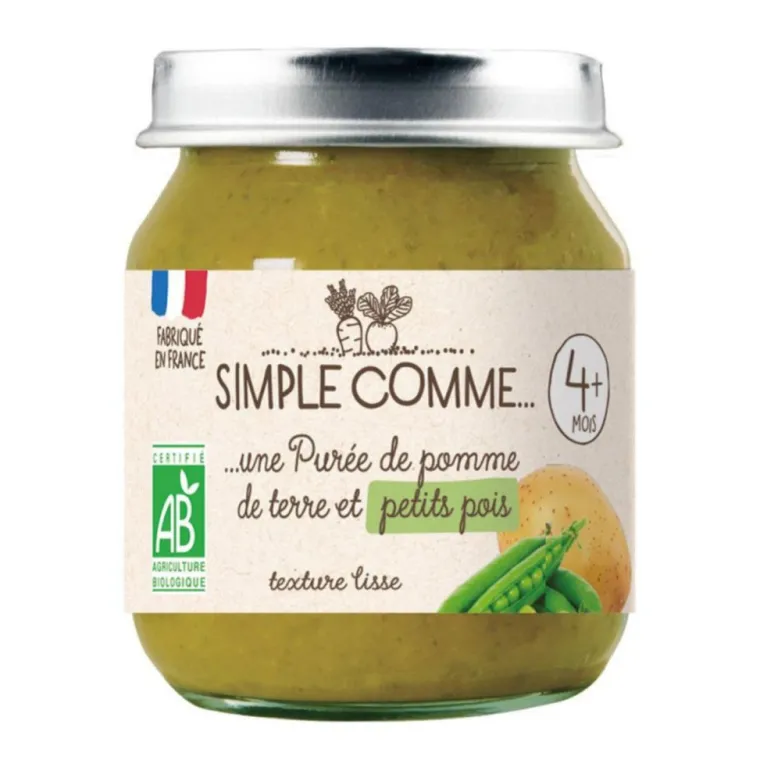 Best SIMPLE COMME Pot pomme de terre petits pois bio - 125g