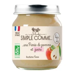 Discount SIMPLE COMME Pot pomme poire bio - 125g
