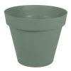 Clearance EDA Pot rond en polypropylène vert laurier Toscane 356 L - Ø 98,5 x H 79,5 cm