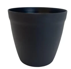 New LE POT CITOYEN Pot rond lilo Poetic botanic® coloris gris en plastique recyclé 11,7 L - Ø 30 cm