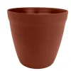 Discount LE POT CITOYEN Pot rond lilo Poetic botanic® coloris marron en plastique recyclé 11,7 L - Ø 30 cm