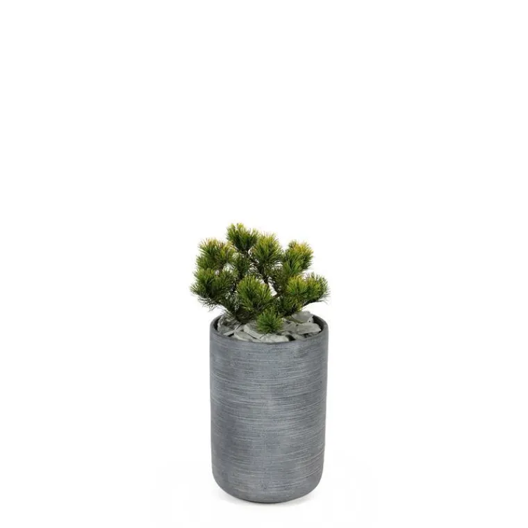 Sale MICA DÉCORATIONS Pot rond Stream Anthracite Ø.27 x H.40 cm