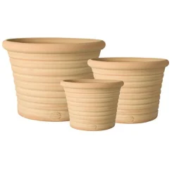 Outlet TERRABLANCA Pot strié gamme cocio liso Ø 40 cm