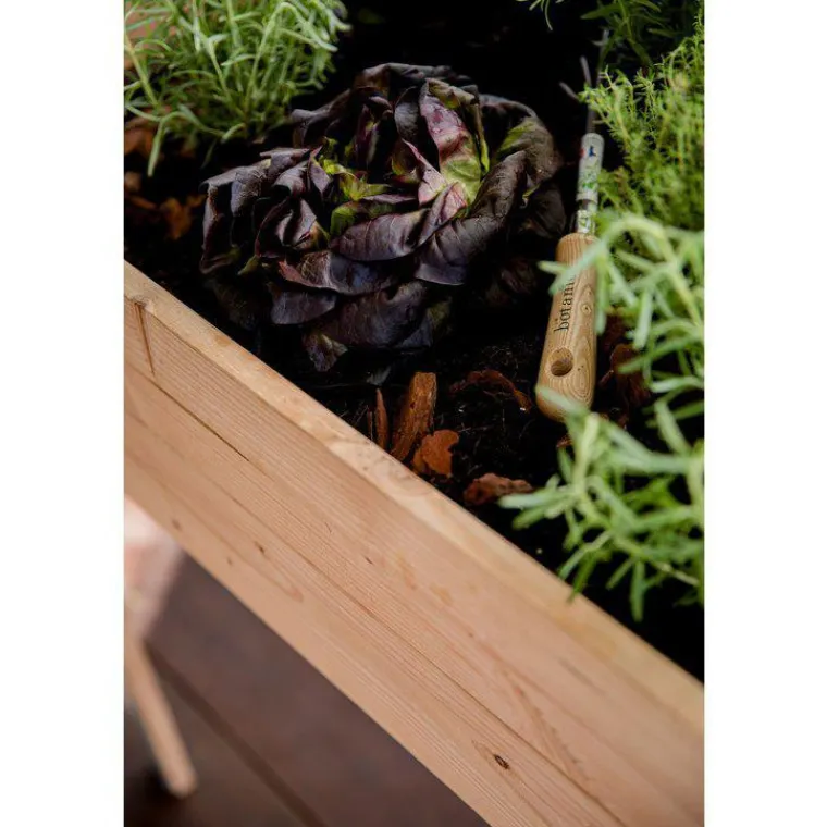 Outlet MON PETIT POTAGER Potager carré en bois sur pieds gamme Design grand modèle - 80 x 75 x 80 cm