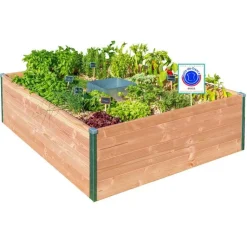 Sale MON PETIT POTAGER Potager composteur en bois Keyhole petit modèle - 120 x 115 x 48 cm