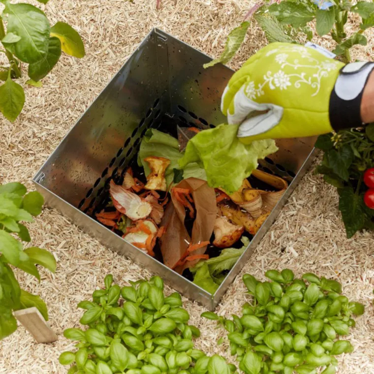 Discount MON PETIT POTAGER Potager composteur en bois Keyhole moyen modèle - 170 x 120 x 48 cm