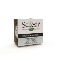 New SCHESIR Pâtée en gelée pour chat thon avec bar