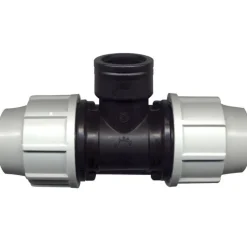 New AQUAFLOW Raccord de compression avec té taraude Plasson 20 x 27 x Ø 25 mm