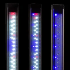 Hot BLUE CORAL Rampe LED aquarium eau douce, blanc 16W, AQUAEL, Leddy Slim Duo Sunny & Plant 2.0 - Day & Night