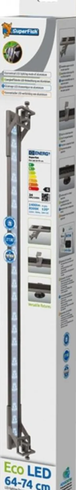 Outlet SUPERFISH Rampe LED éco aquarium 64-74cm - Eco LED