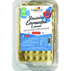 Discount COQUELICOT Ravioles emmental et persil bio - 270 g